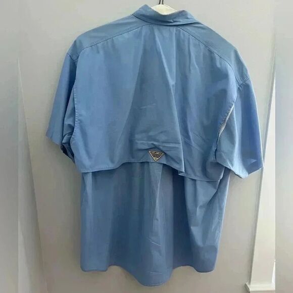 Large Blue Columbia short sleeve PFG shirt - Picture 4 of 4